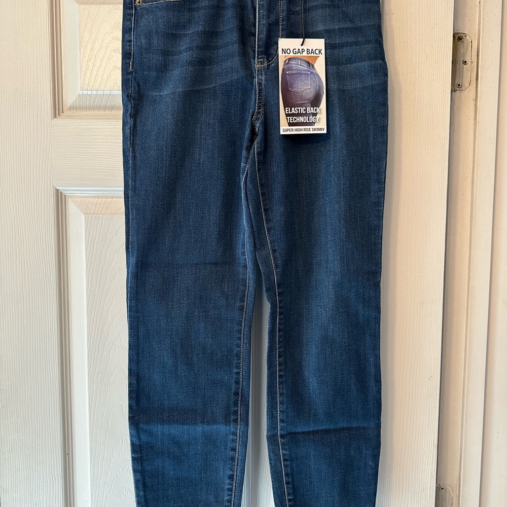 New York & Company Ultra High-Waist Super Skinny Women's Blue Jeans